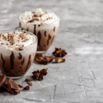 chocolate and white chocolate mousse