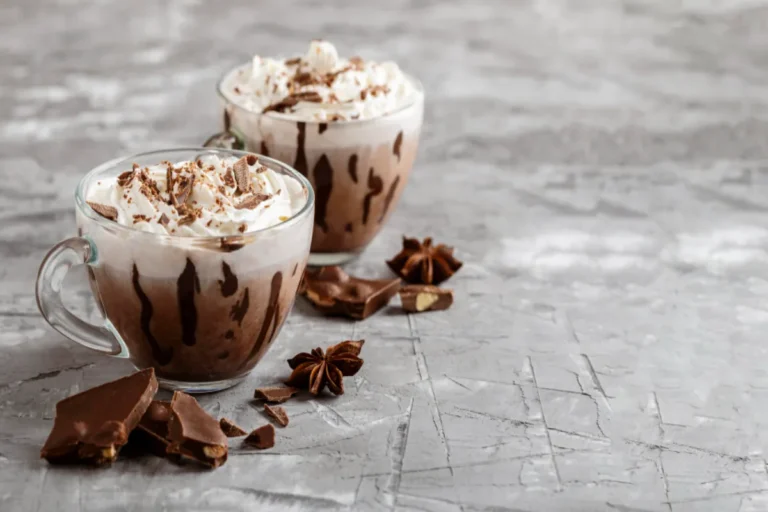 chocolate and white chocolate mousse