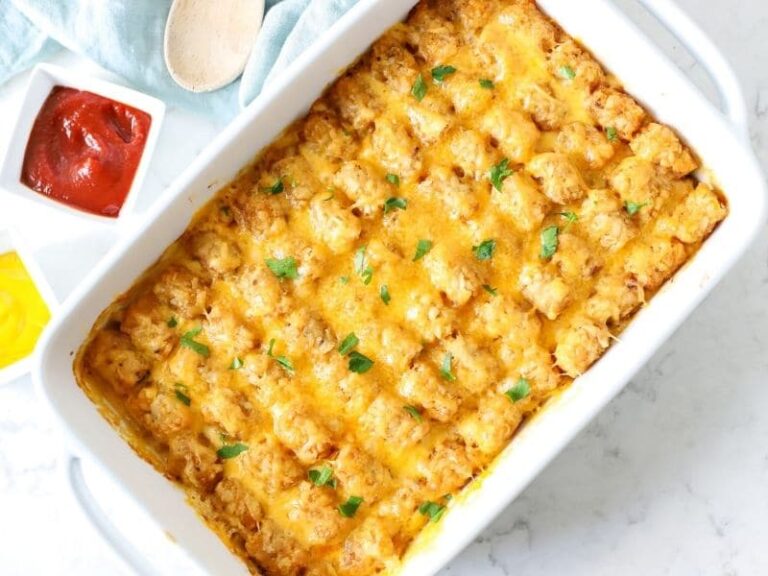 Cheeseburger Tater Tot Casserole