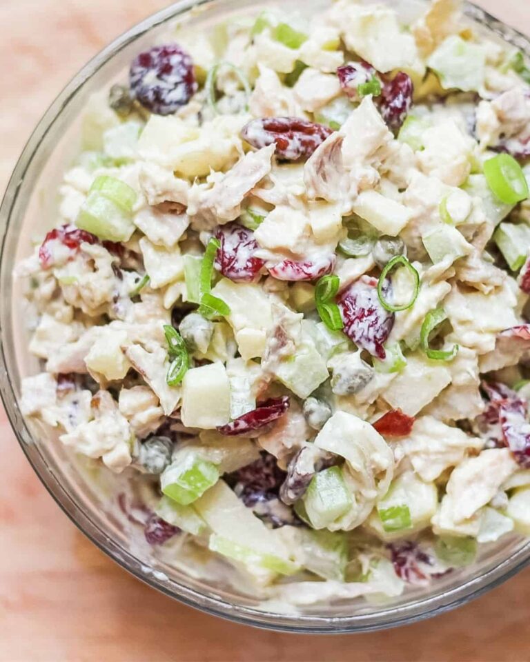 chicken salad with cranberries and pecans