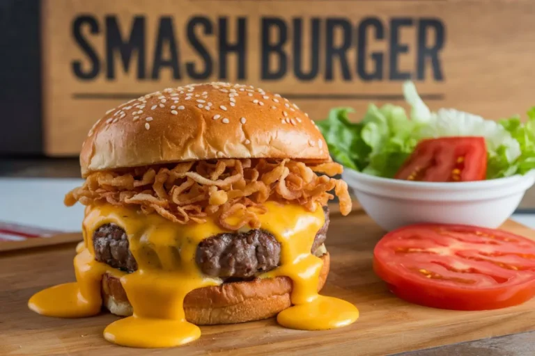 what gives smash burgers the crust