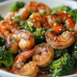 Honey Garlic Shrimp Sausage & Broccoli 3 Honey Garlic Shrimp Sausage & Broccoli