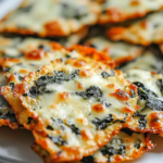 Easy Spinach Dip Cheese Crisps Recipe 3 Spinach Dip Cheese Crisps