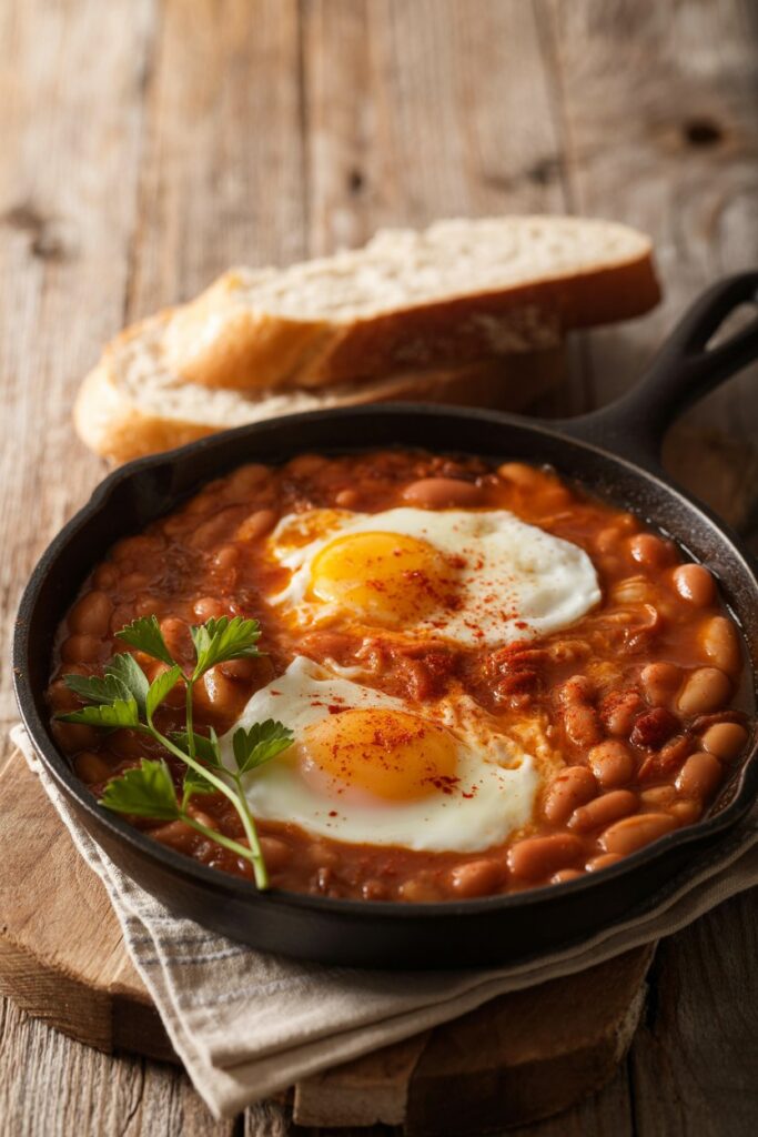 Spanish Beans & Eggs