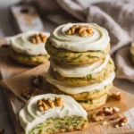 Soft, spiced zucchini cookies topped with a rich and tangy cream cheese frosting—perfect for late summer baking or cozy year-round treats!