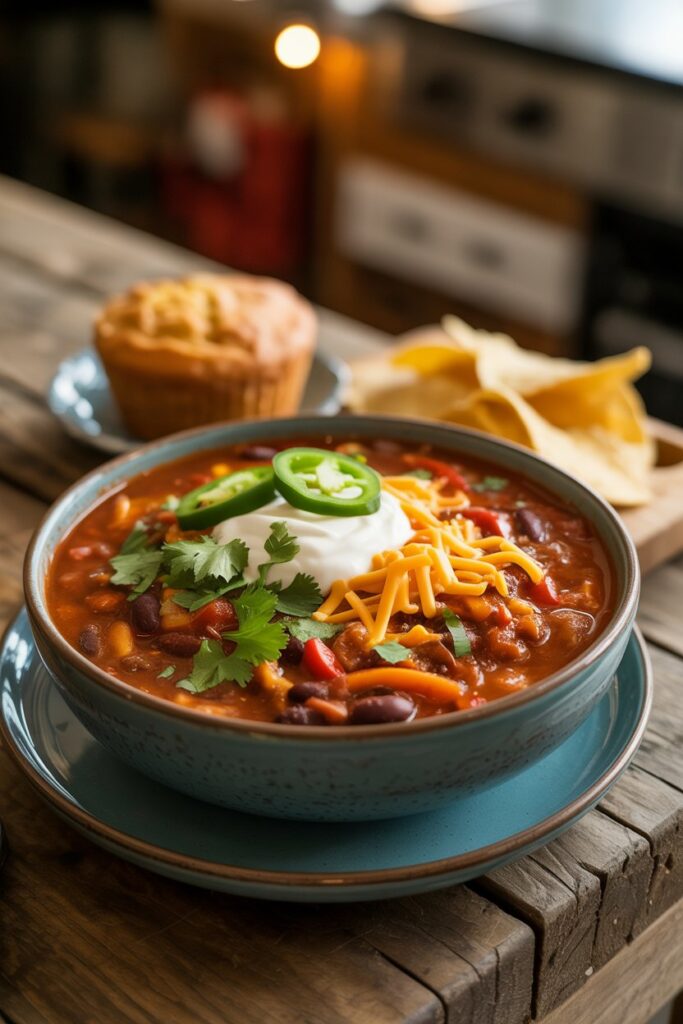 Hearty Spicy Southwestern Chili