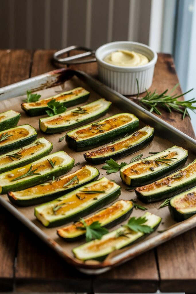 Savory Herb-Roasted Zucchini Wedges 3 v60vWCU RYKqLkRFQua2RA