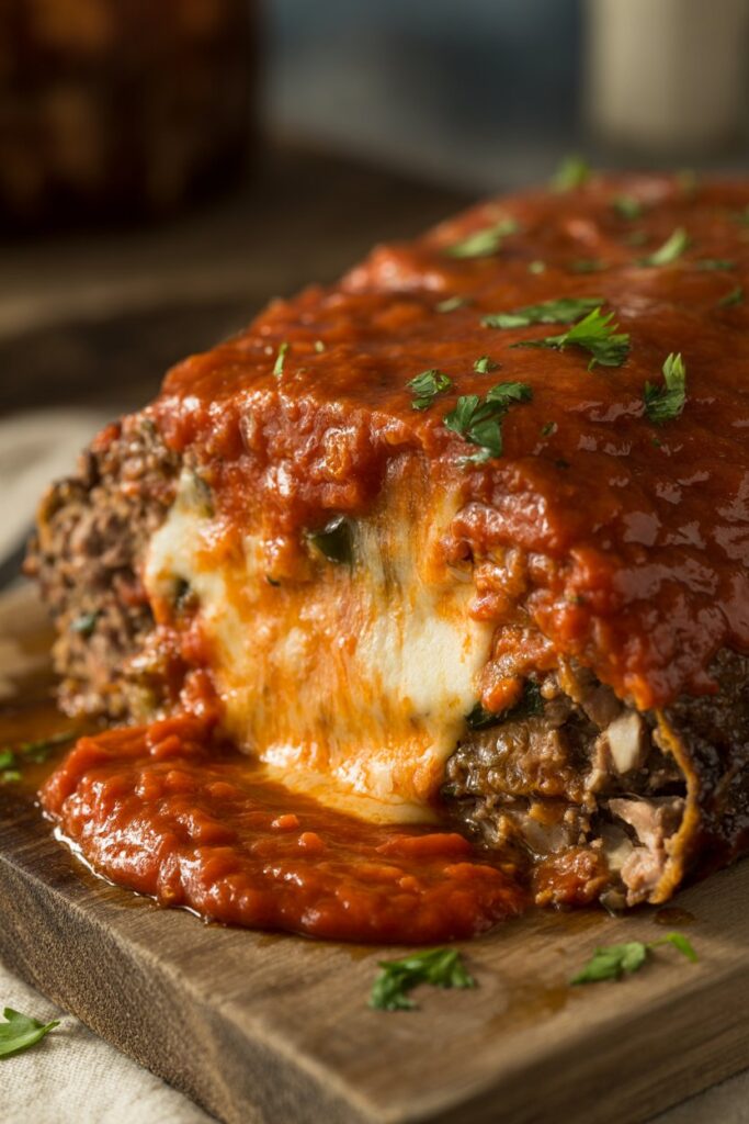 Stuffed Italian Meatloaf 1 3eljLpszQd 2Xb30oaURpg