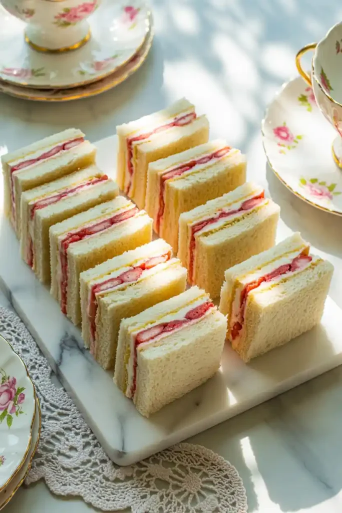 Strawberry Cream Tea Party Sandwiches: A Whimsical Bite of Elegance 1 4MD0YKKuSbW08fBTwmjASQ
