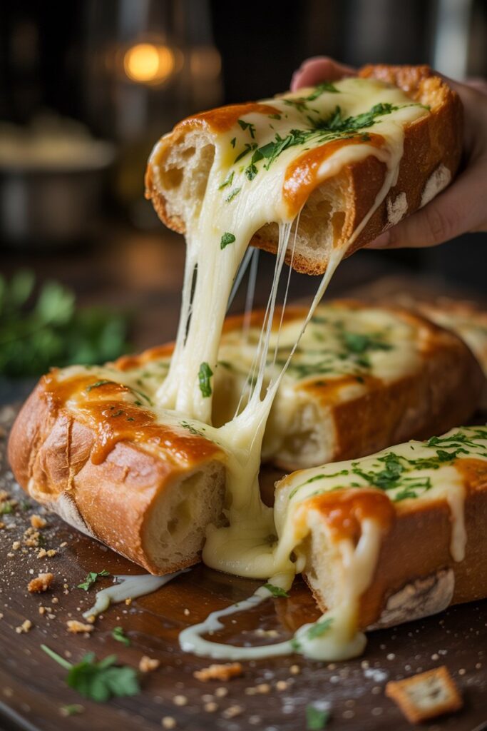 Gooey Garlic Cheese Bread 1 4tYBYVXoRdG71LV6wiov2g