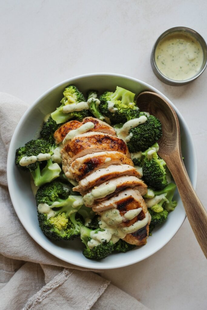Grilled Chicken & Broccoli Bowls with Creamy Garlic Sauce – Healthy, Flavor-Packed, and Ready in 30 Minutes 1 B8Y38dI7Q3KoP a2ThoJAw