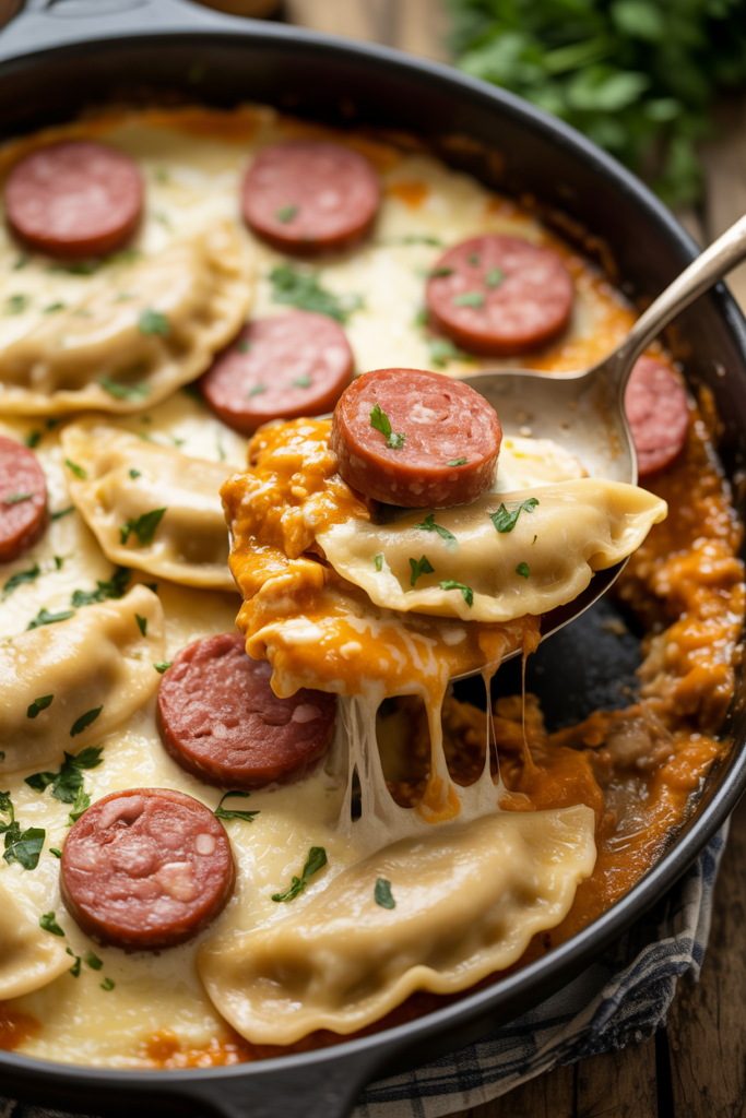 Crockpot Pierogi Casserole with Kielbasa 1 HUkor4XFT3CVuvFIIeEQwg