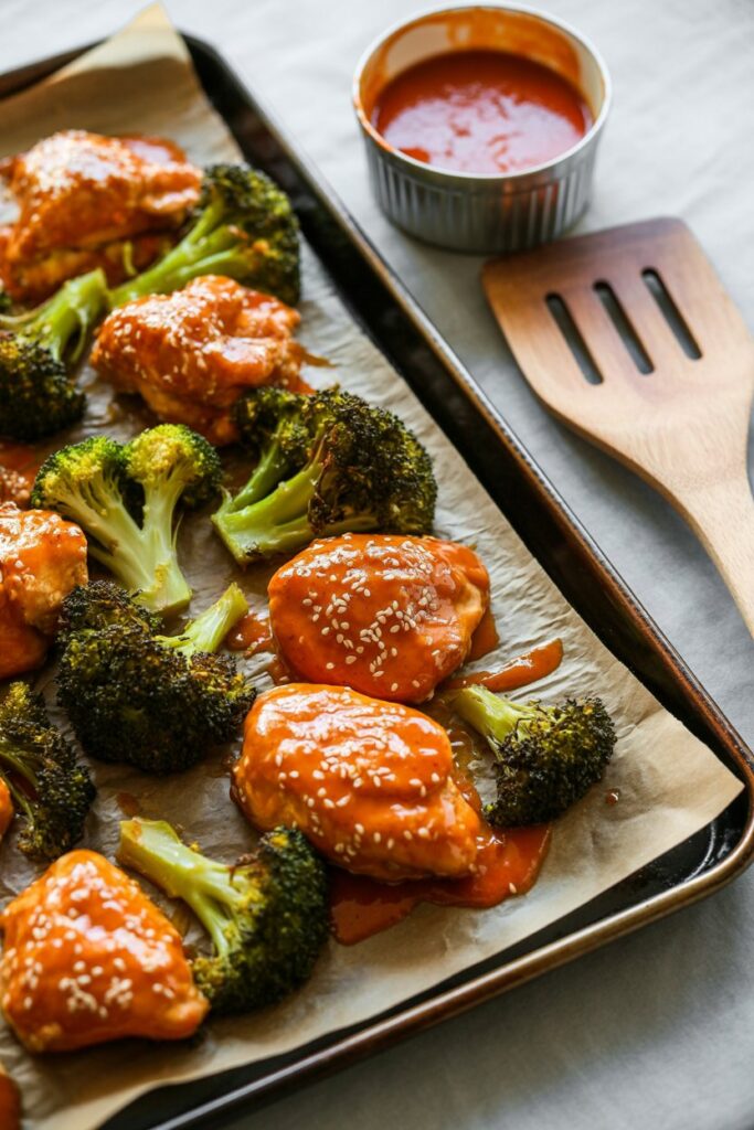 Sheet Pan Honey Buffalo Chicken with Broccoli – Sweet, Spicy, and Ready in 30 Minutes! 1 SkDBbWUYRgqVIrnoVlzBKg