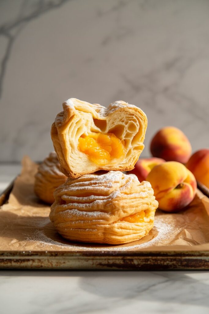 Peach Pie Cruffins – The Perfect Marriage of Croissant and Muffin with a Juicy Peach Twist! 1 VpFx e2 SAWX7LyJFSyNXA