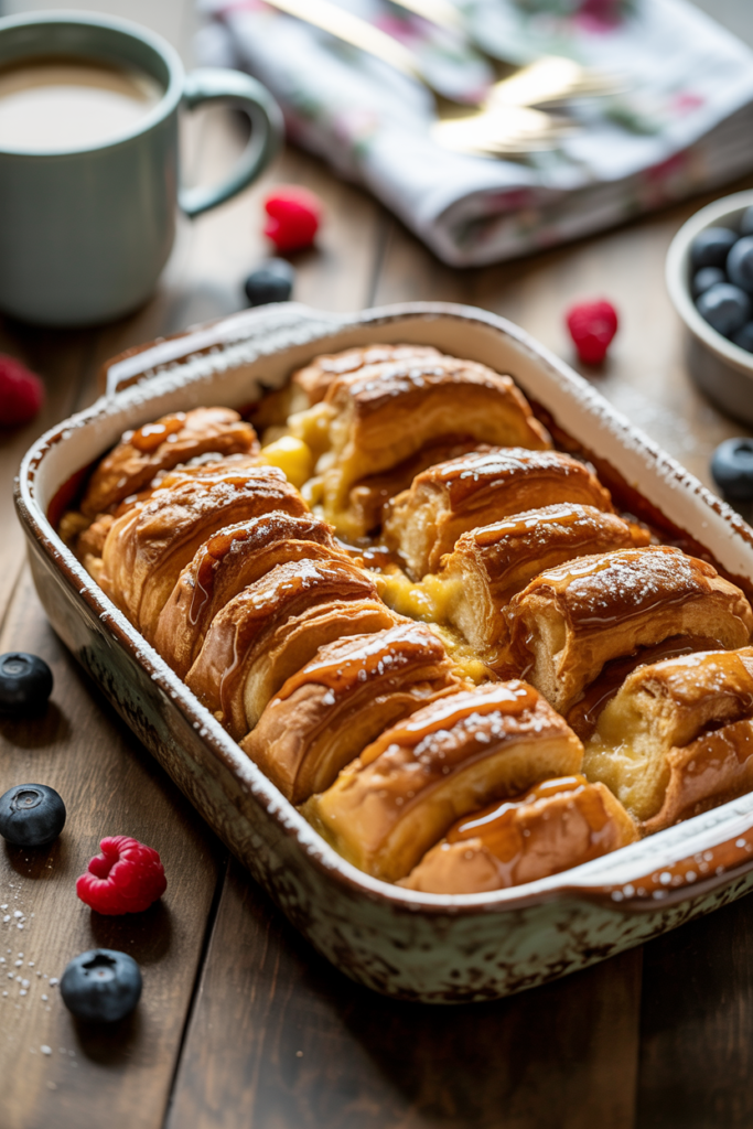 French Toast Casserole with Croissant 1 W8Q F8BkT66Tl9VlGoljKA