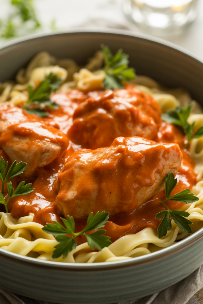 Traditional Hungarian Chicken Paprikash with Creamy Sauce 1 yO HfBe5TIiVh9AGhm8 Ug