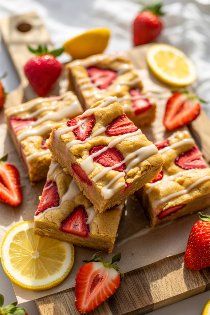 Strawberry Lemon Blondies – Sweet, Tangy & Perfectly Chewy 1 uJ 8UmY4To2U 7yC IszWg
